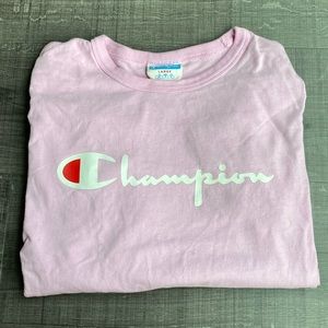 Champion pink oversized tee t shirt